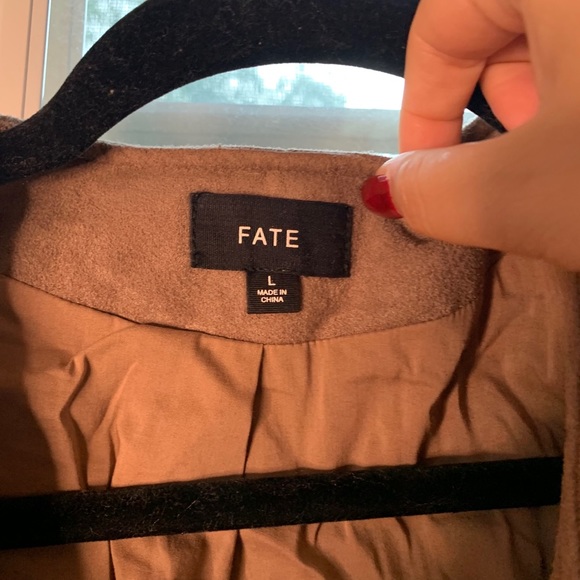 FATE Suede Cropped Moro Fringe Jacket - Picture 2 of 4